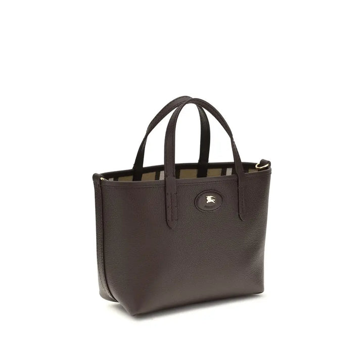 Beige Calf Leather Bos Taurus Shoulder Bag Burberry
