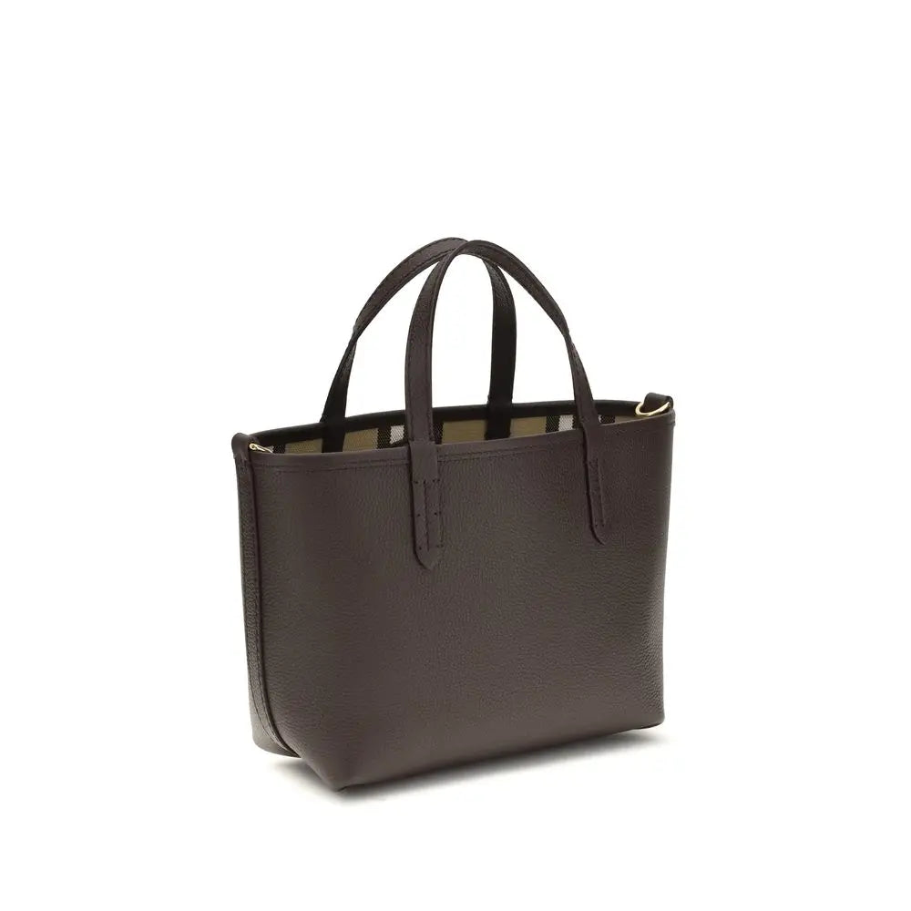 Beige Calf Leather Bos Taurus Shoulder Bag Burberry