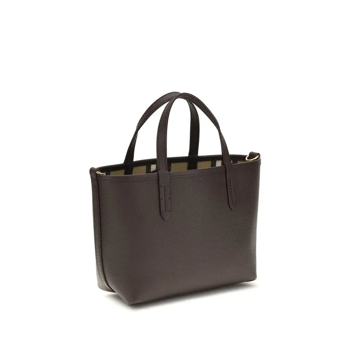Beige Calf Leather Bos Taurus Shoulder Bag Burberry