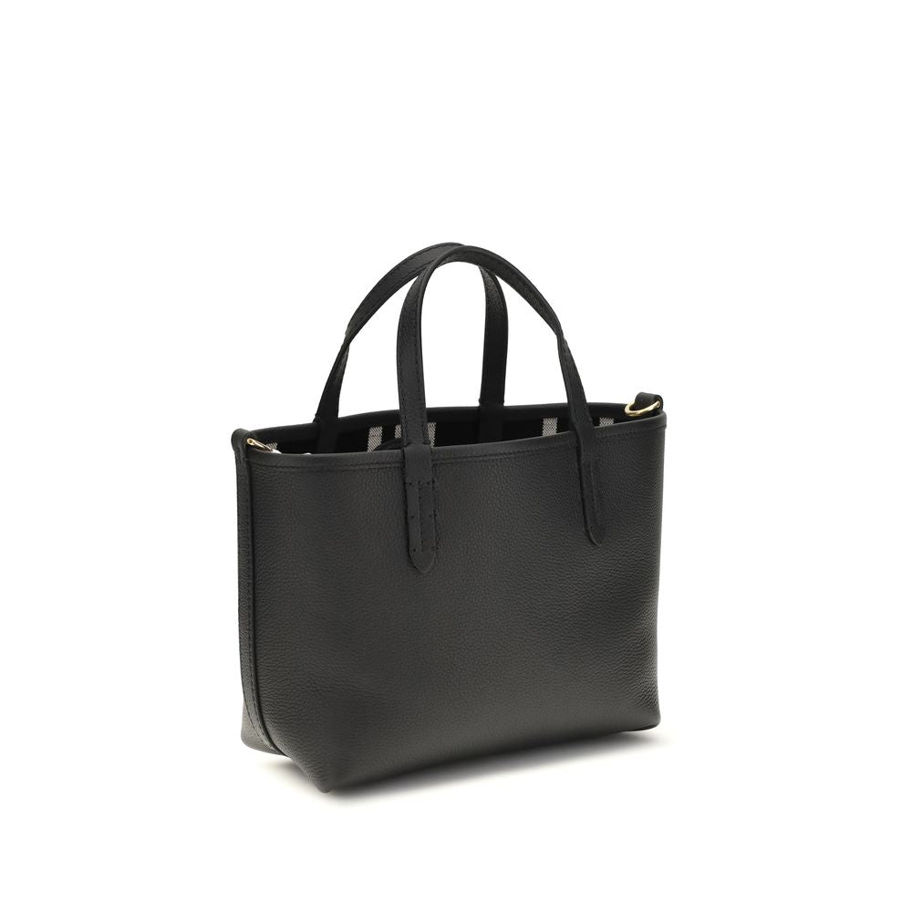 Black Calf Leather Bos Taurus Shoulder Bag Burberry