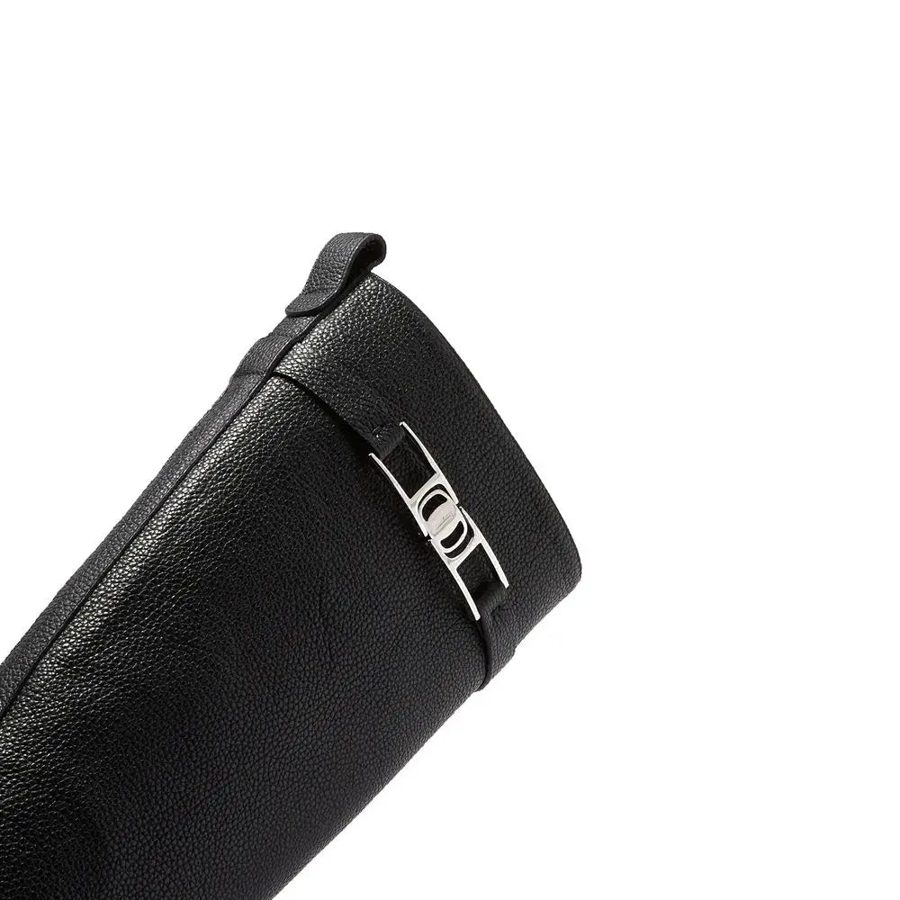 Black Calfskin Over The Knee Salvatore Ferragamo