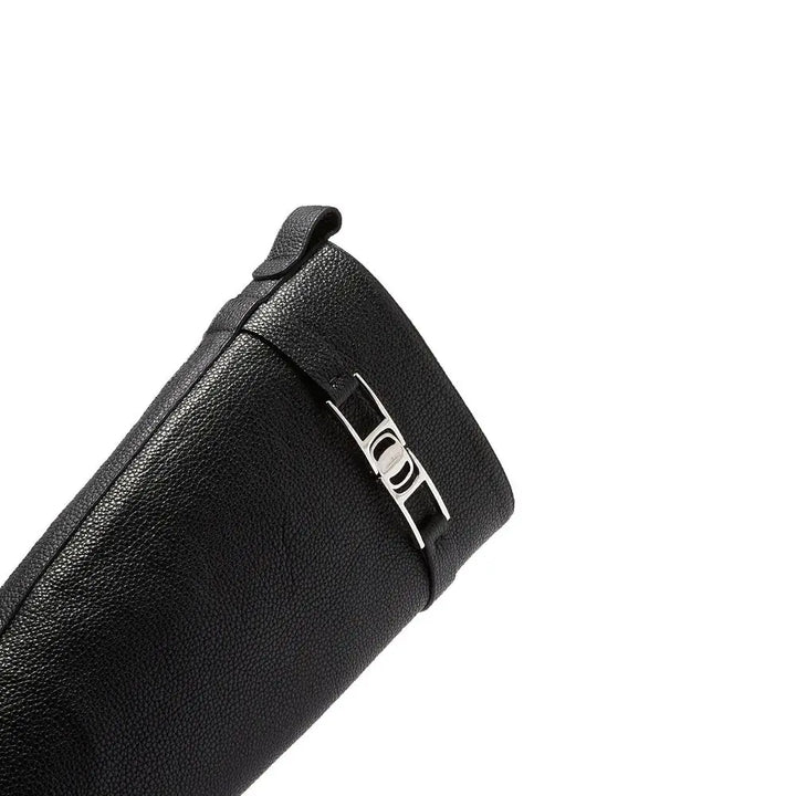 Black Calfskin Over The Knee Salvatore Ferragamo