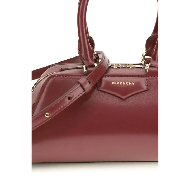 Bordeaux Calf Leather Bos Taurus Handbag Givenchy