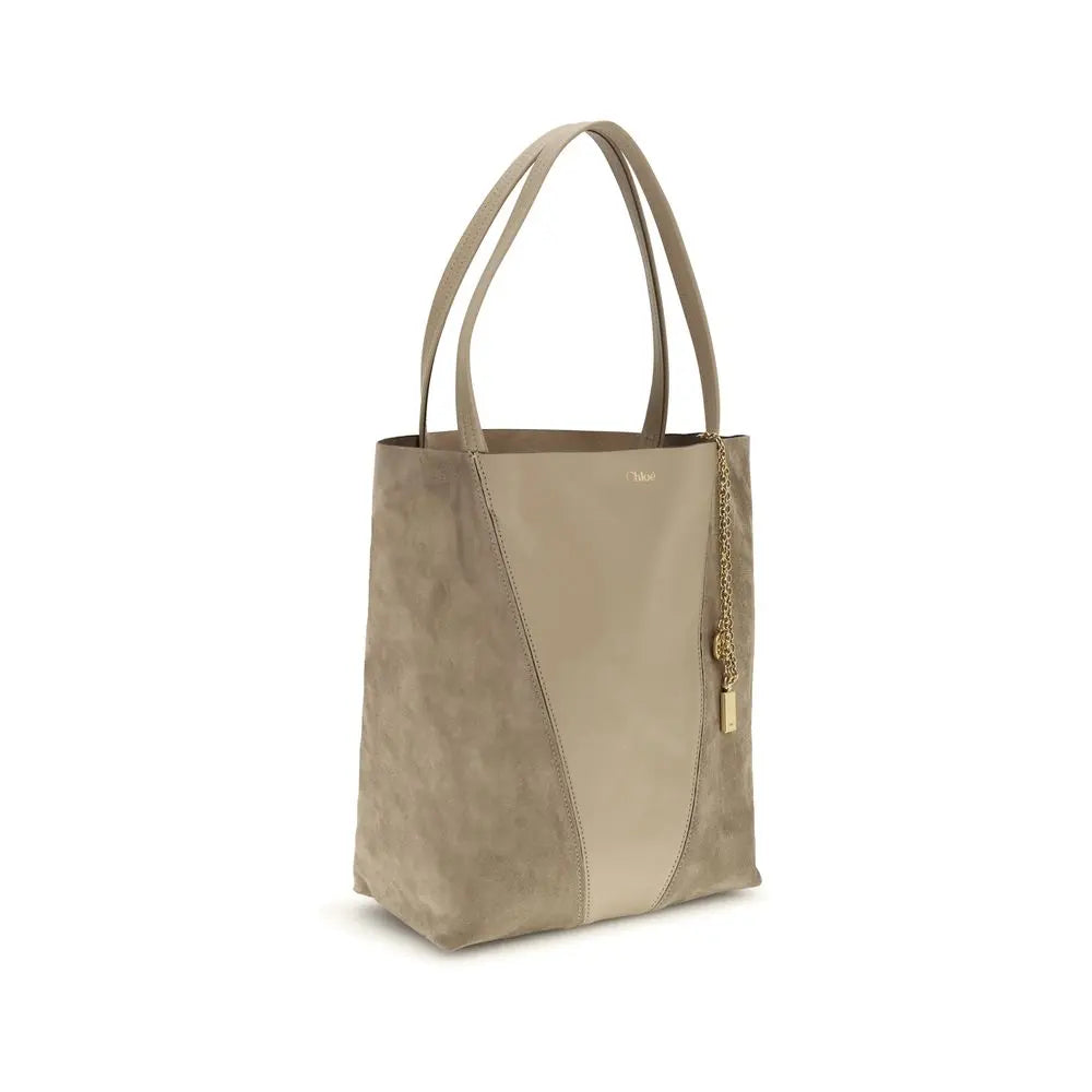 Beige Leather Shoulder Bag Chloé