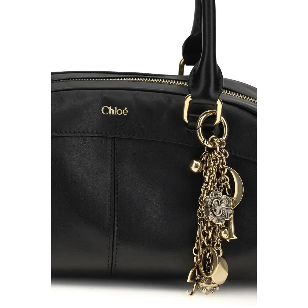 Black Calf Leather Bos Taurus Handbag Chloé