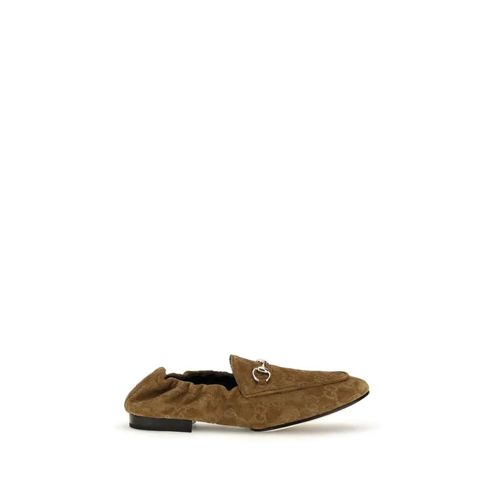 Brown Calf Leather Bos Taurus Slip-On Loafers Gucci