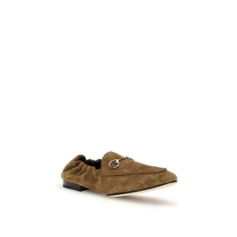 Brown Calf Leather Bos Taurus Slip-On Loafers Gucci