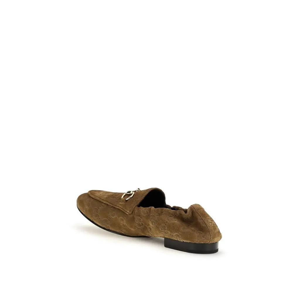 Brown Calf Leather Bos Taurus Slip-On Loafers Gucci