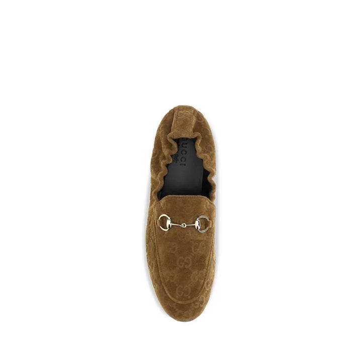 Brown Calf Leather Bos Taurus Slip-On Loafers Gucci