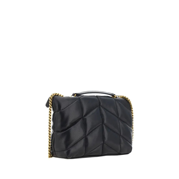 Black Lamb Ovis Aries Aries Shoulder Bag Saint Laurent