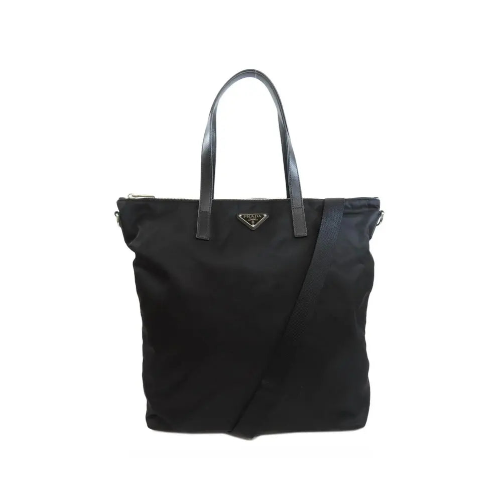 Black Nylon Tote Bag Prada