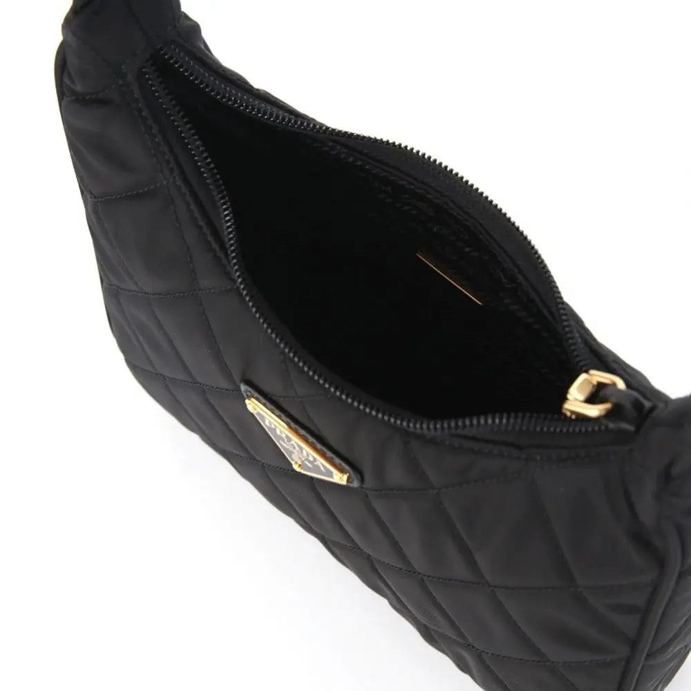 Black Nylon Shoulder Bag Prada