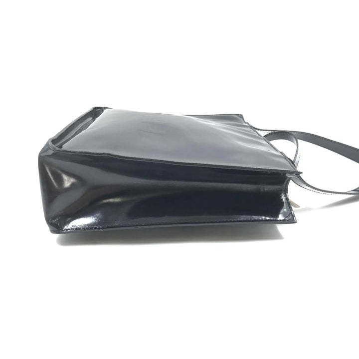 Black Patent Leather Tote Chanel