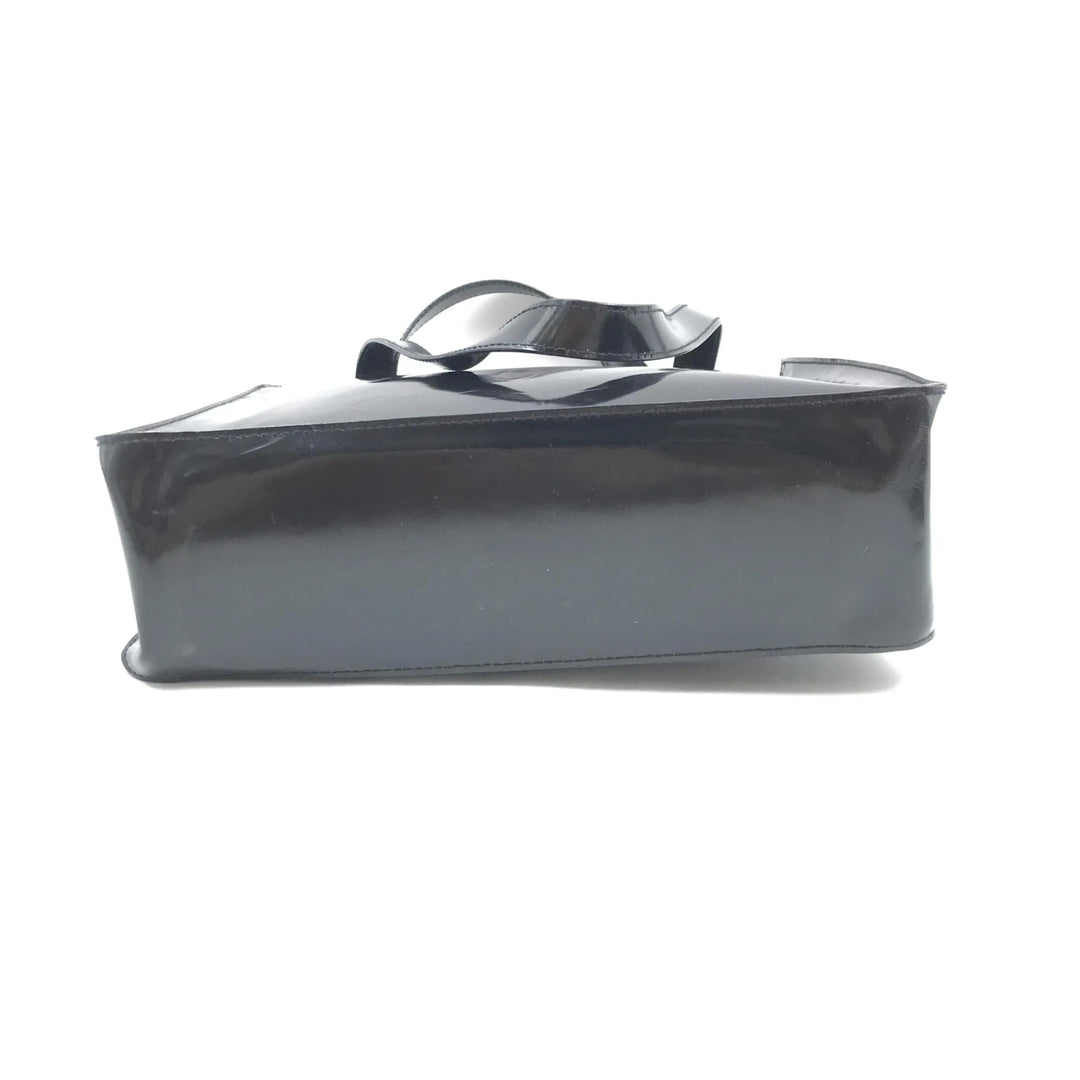 Black Patent Leather Tote Chanel