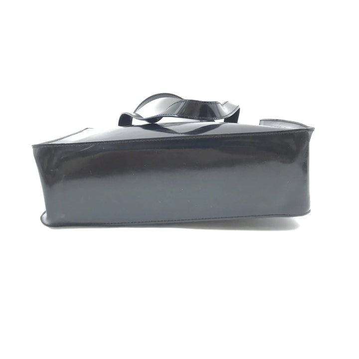 Black Patent Leather Tote Chanel