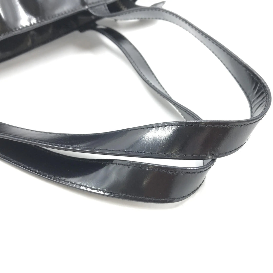 Black Patent Leather Tote Chanel