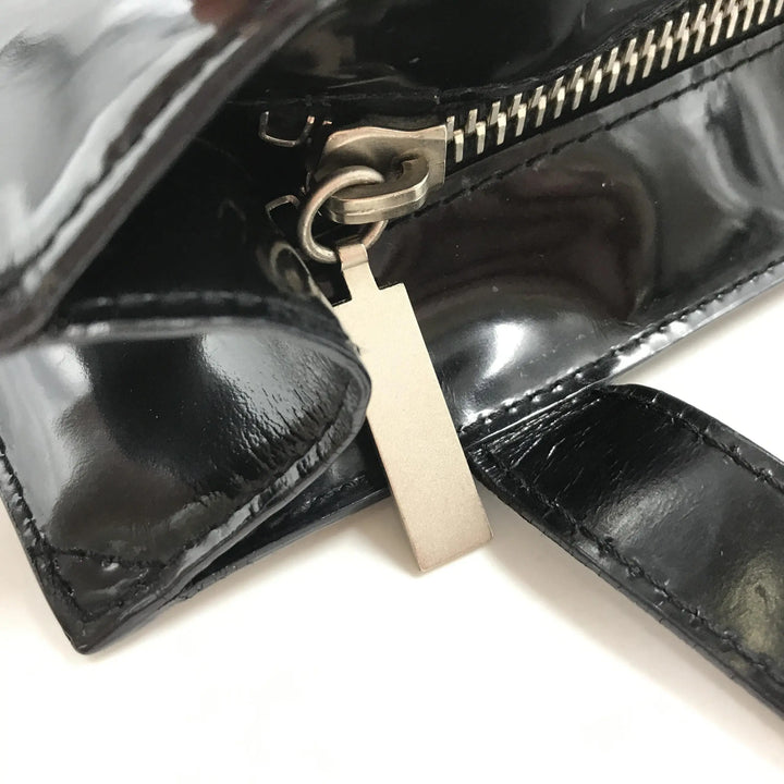 Black Patent Leather Tote Chanel