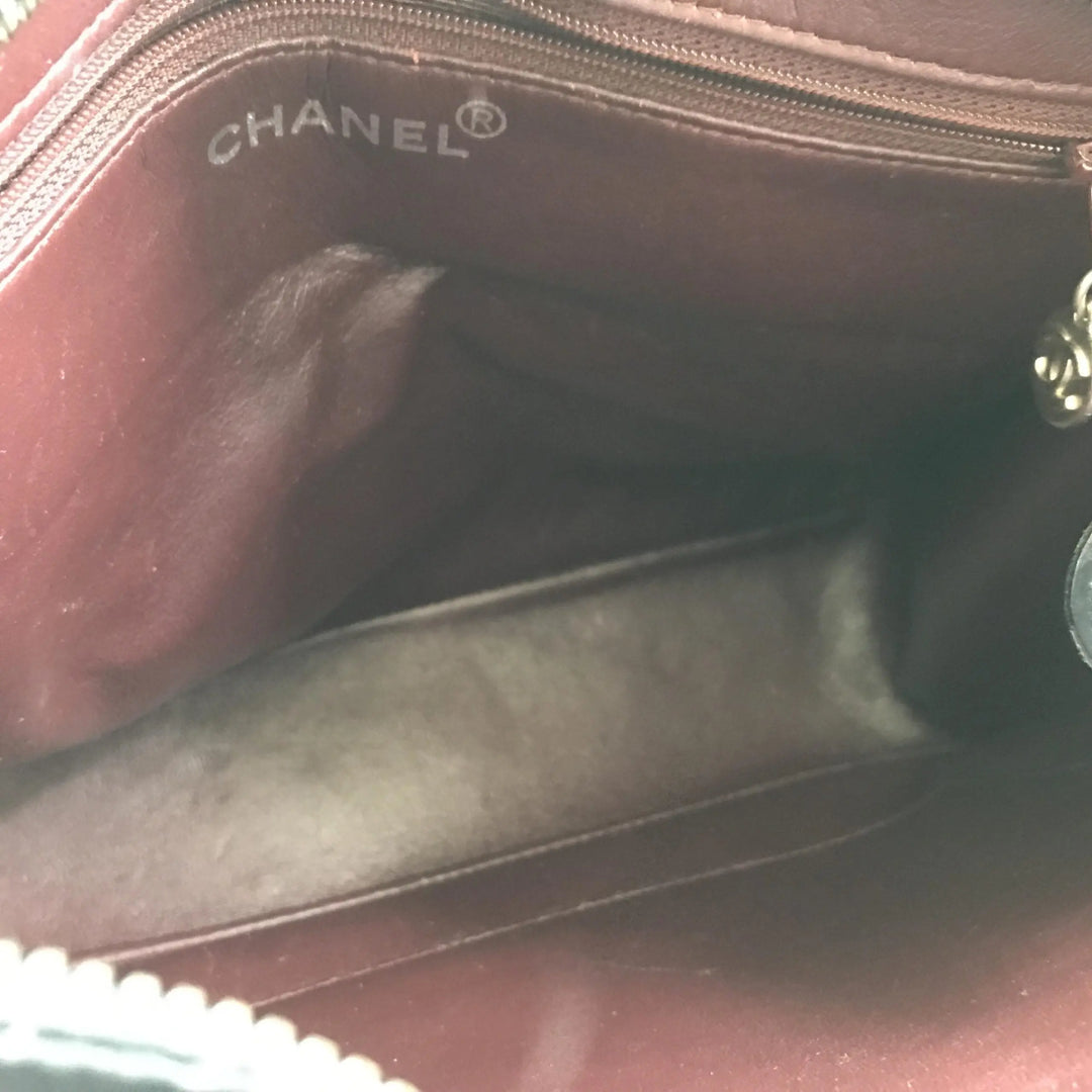 Black Patent Leather Tote Chanel