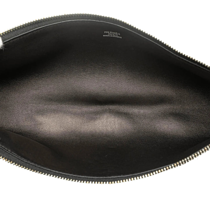Black Woven Shoulder Bag Hermès