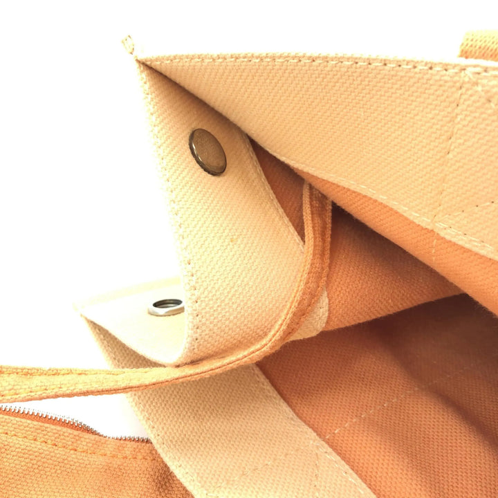 Canvas Tote Bag In Pastel Orange Hermès