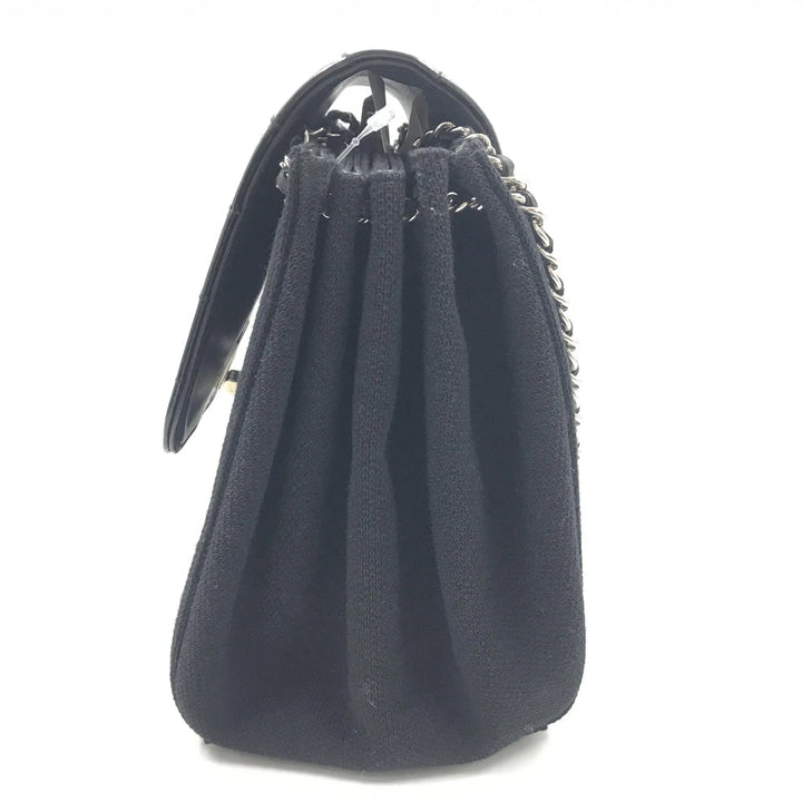 Chocolate Bar Patent Leather Shoulder Bag Chanel