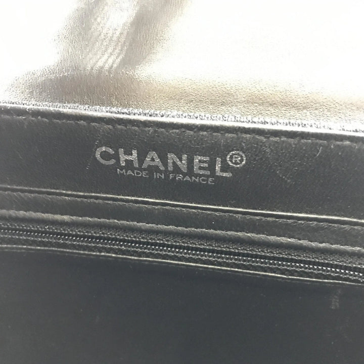 Chocolate Bar Patent Leather Shoulder Bag Chanel