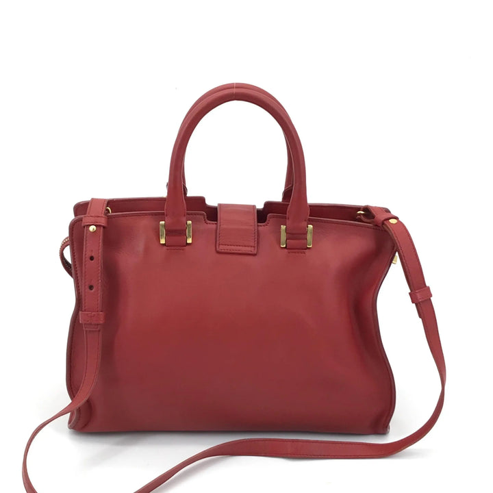 Leather Handbag With Y Logo Saint Laurent