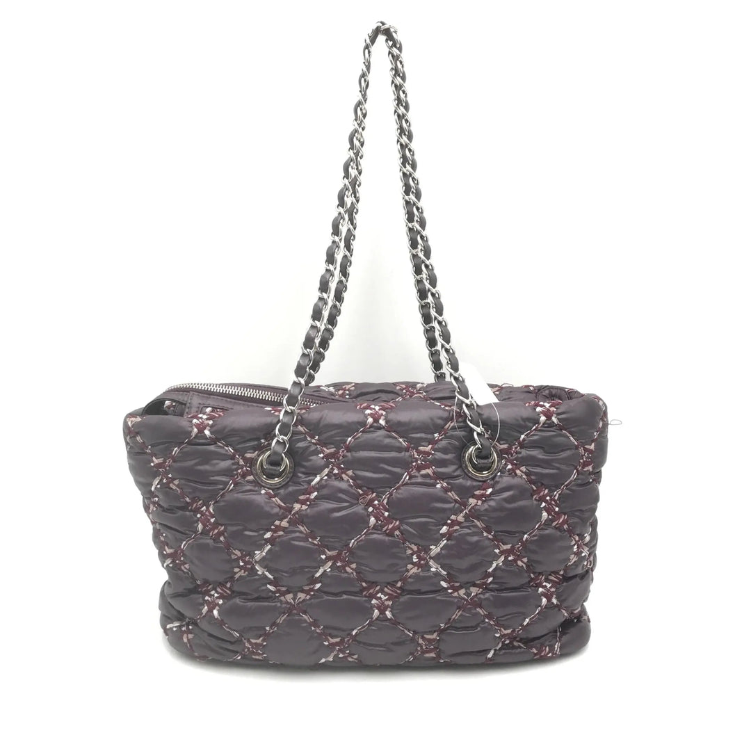 Paris-Byzance Chain Shoulder Bag Purple Nylon Chanel