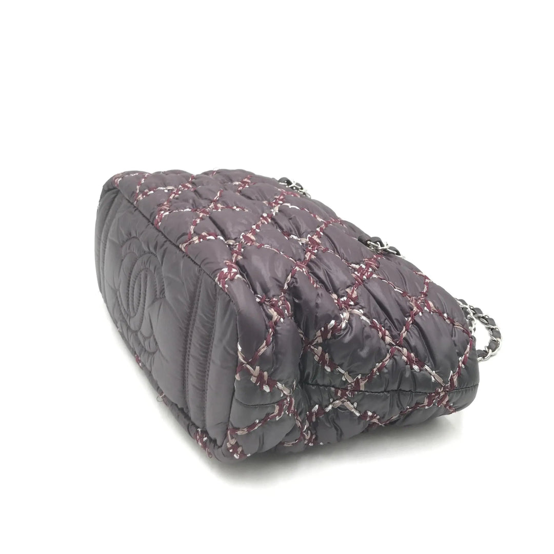 Paris-Byzance Chain Shoulder Bag Purple Nylon Chanel