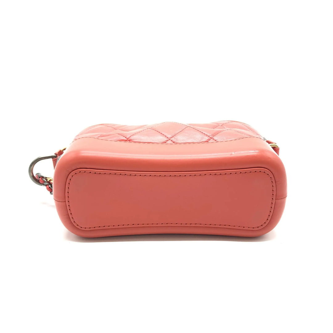 Red Gabriel Chain Shoulder Bag Chanel