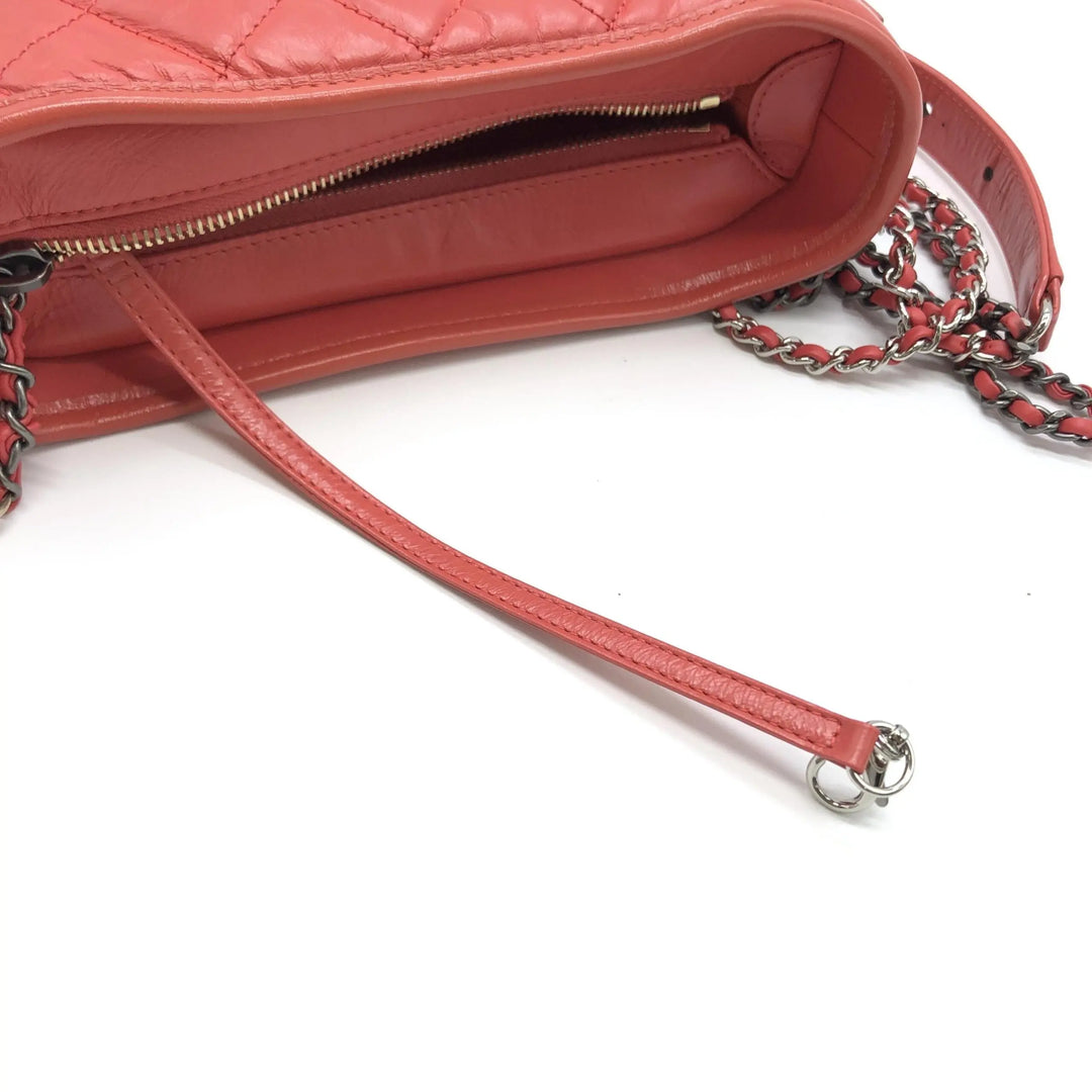 Red Gabriel Chain Shoulder Bag Chanel