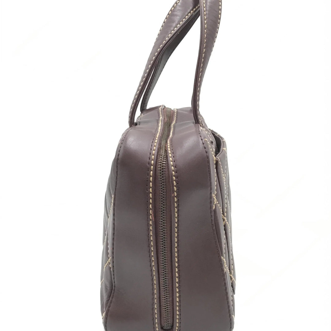 Wild Stitch Handbag Mini Boston Red Chanel