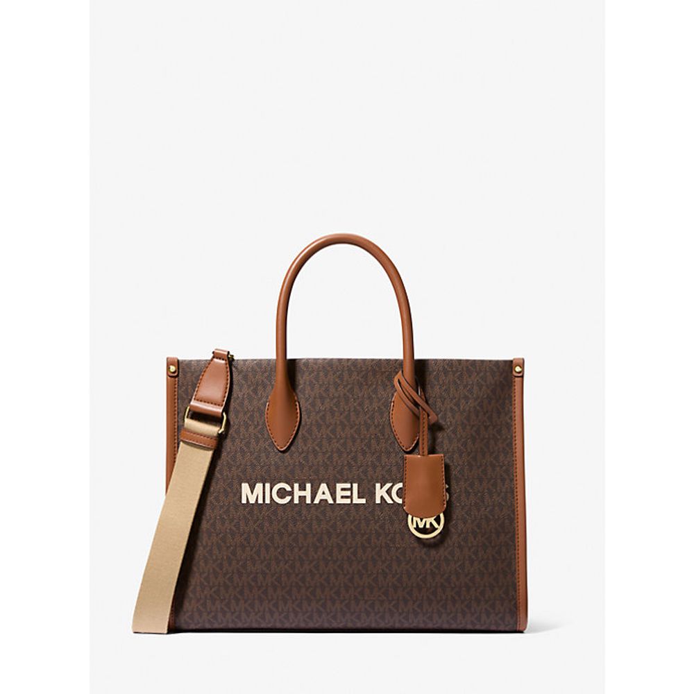 Brown Leather Shoulder Bag Michael Kors