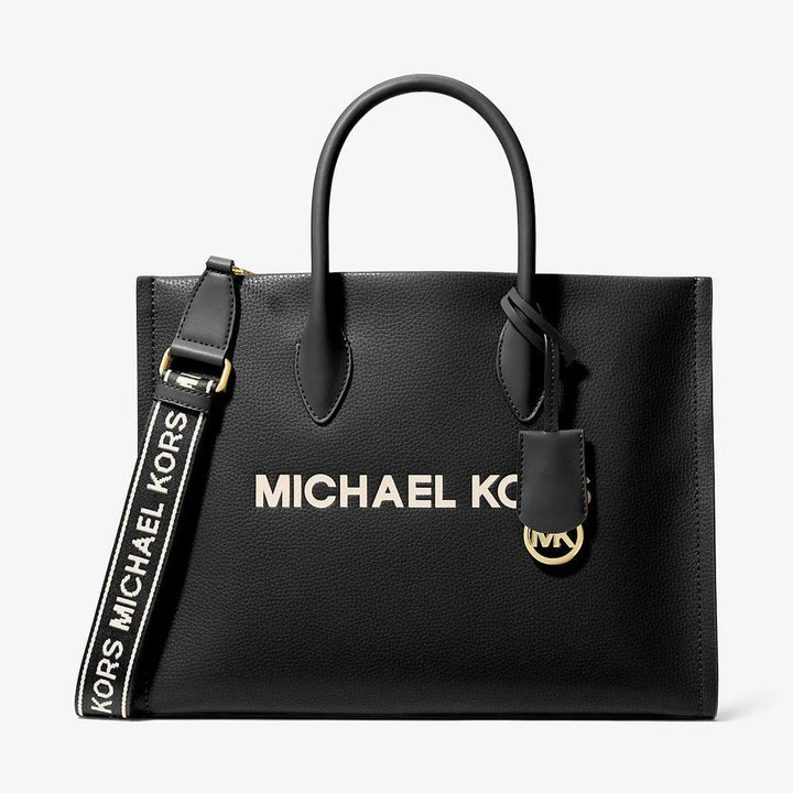 Black Leather Tote Bag Michael Kors