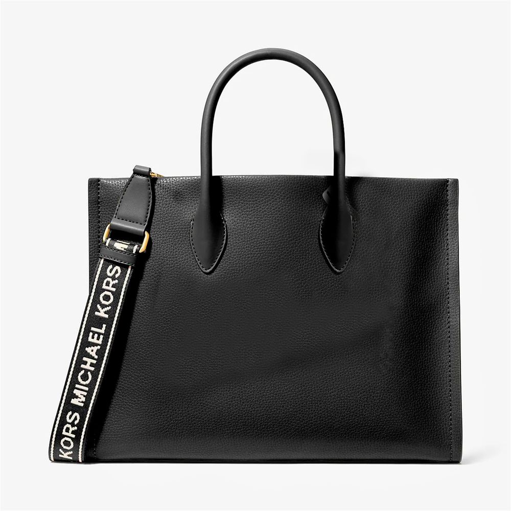 Black Leather Tote Bag Michael Kors