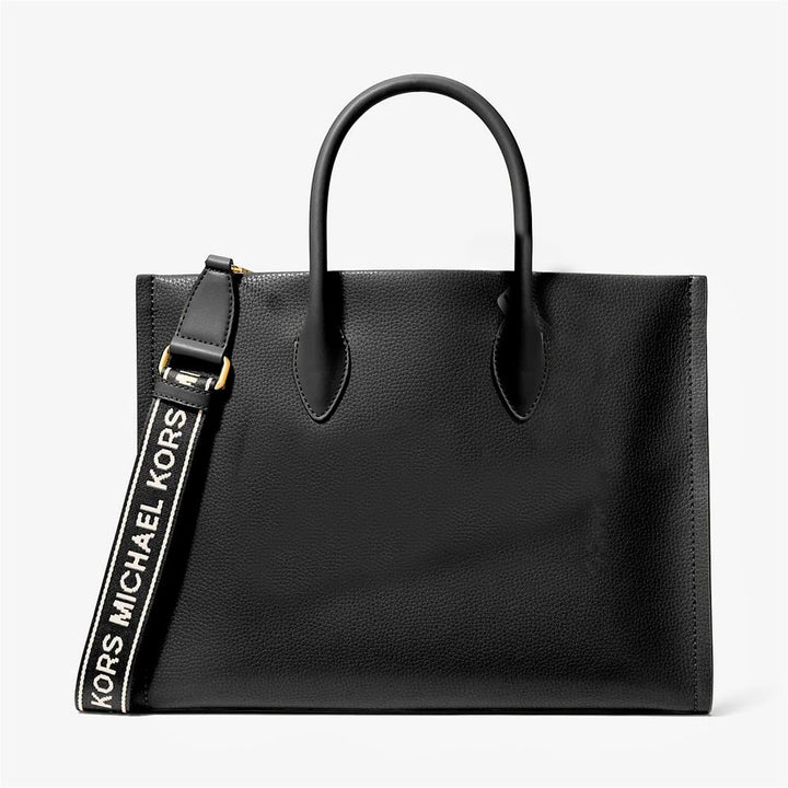 Black Leather Tote Bag Michael Kors
