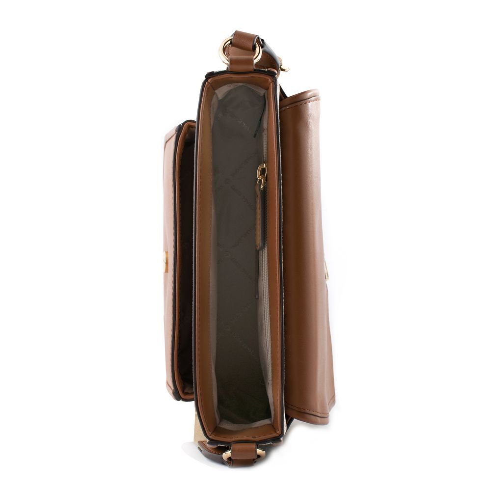 Beige Canvas Crossbody Bag Michael Kors