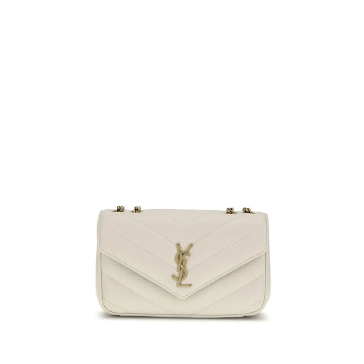 Beige Lamb Ovis Aries Aries Shoulder Bag Saint Laurent