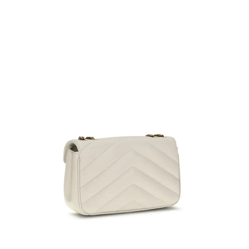 Beige Lamb Ovis Aries Aries Shoulder Bag Saint Laurent