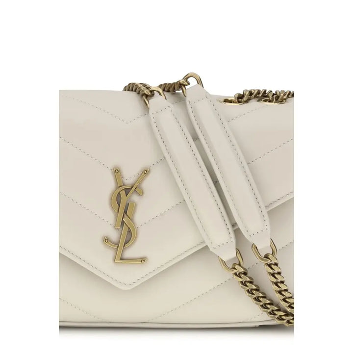Beige Lamb Ovis Aries Aries Shoulder Bag Saint Laurent