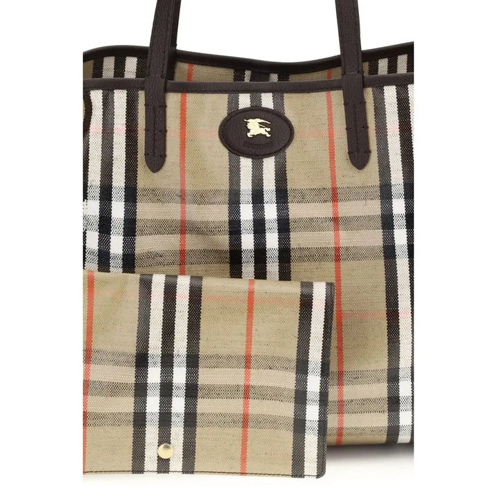 Multicolor Cotton Handbag Burberry