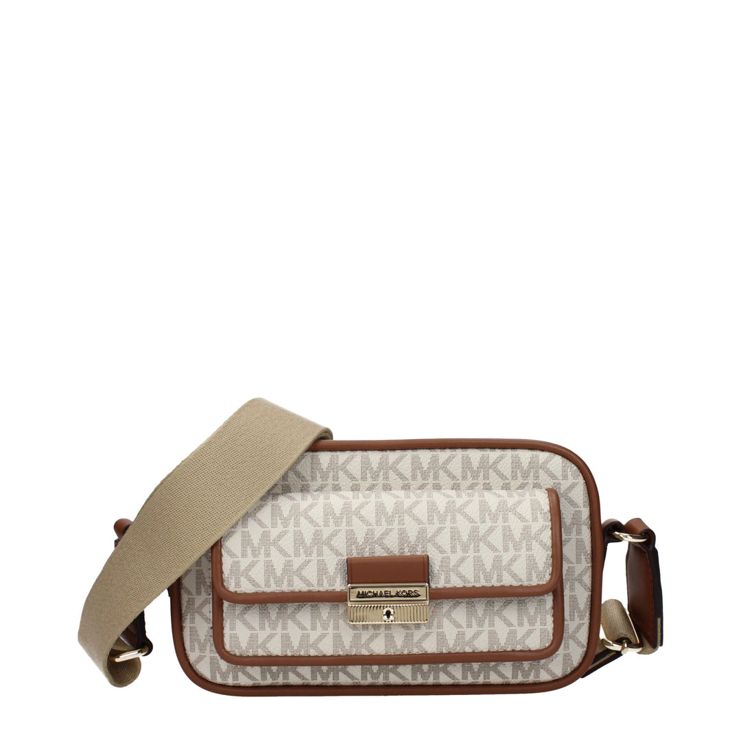 Beige Fabric Crossbody Bag Michael Kors