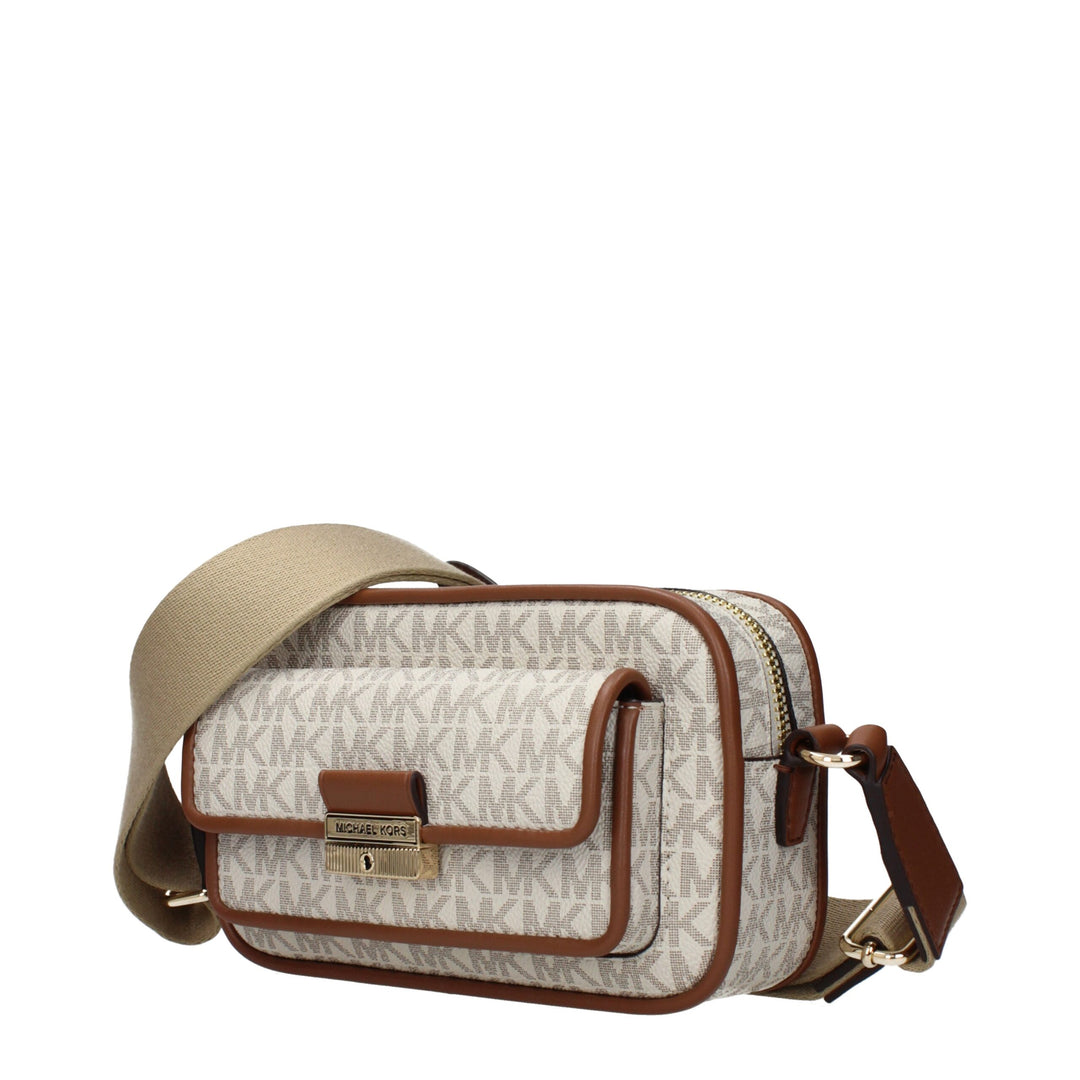 Beige Fabric Crossbody Bag Michael Kors