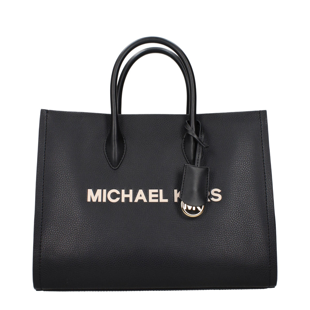 Black Leather Handbag Michael Kors