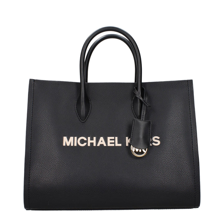Black Leather Handbag Michael Kors