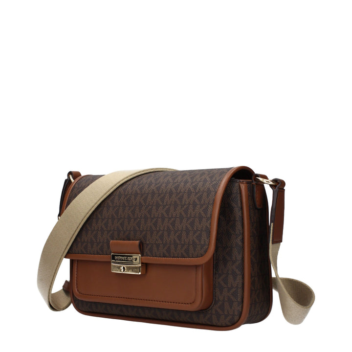 Brown Fabric Crossbody Bag Michael Kors