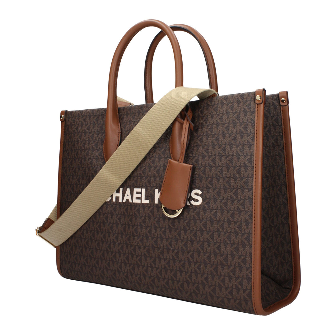 Brown Fabric Handbag Michael Kors