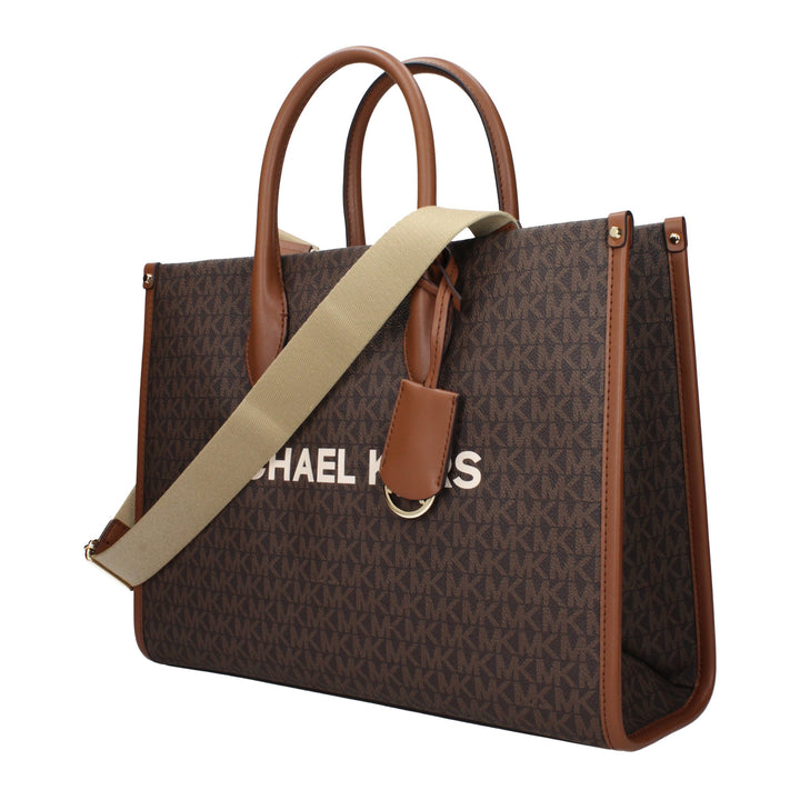 Brown Fabric Handbag Michael Kors