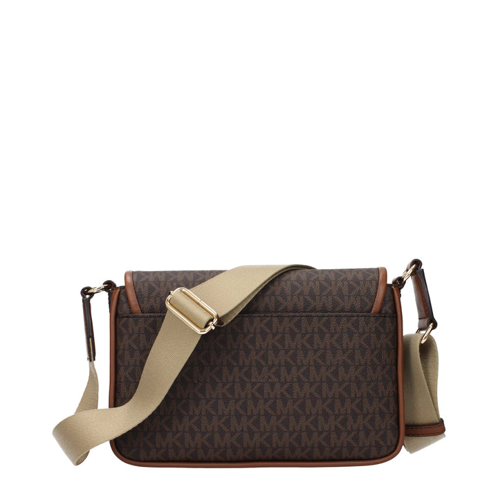 Brown Fabric Crossbody Bag Michael Kors