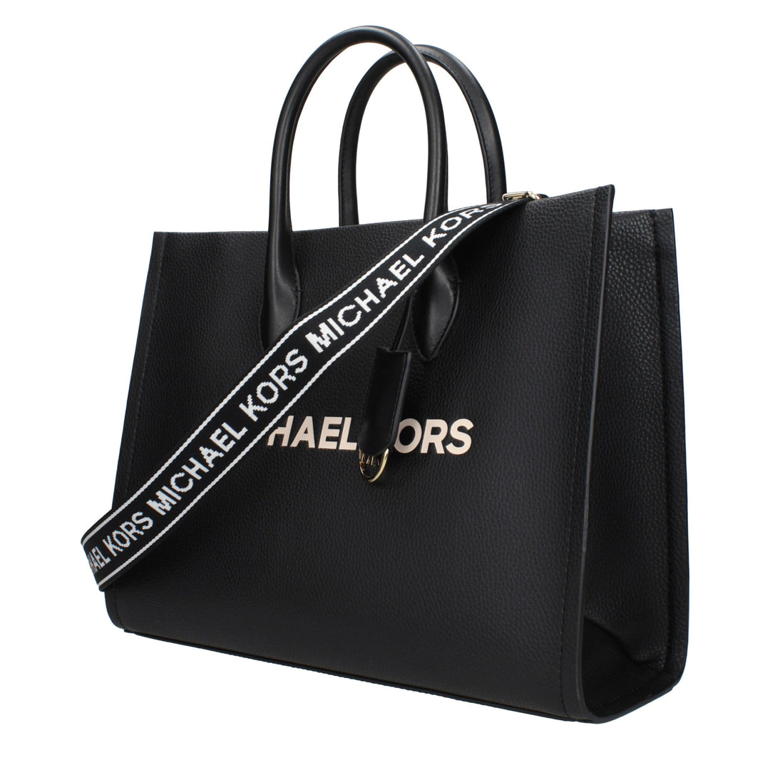 Black Leather Handbag Michael Kors